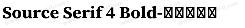 Source Serif 4 Bold字体转换
